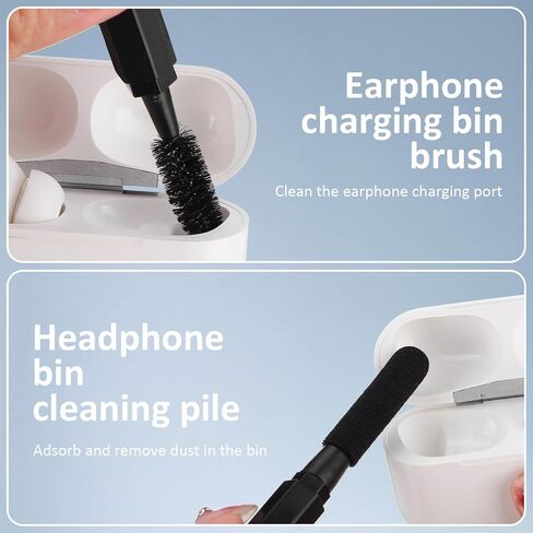 20-in-1 Electronics Cleaning Kit for Camera Lens, Laptop Keyboard, and Earbuds – Black Multi-Tool Set for Photographers and Computer Users, Portable Electronic Device Maintenance in Saudi Arabia