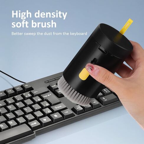20-in-1 Electronics Cleaning Kit for Camera Lens, Laptop Keyboard, and Earbuds – Black Multi-Tool Set for Photographers and Computer Users, Portable Electronic Device Maintenance in Saudi Arabia