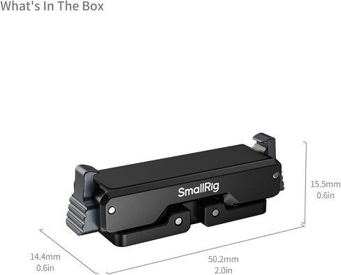 دعم محول SMALLRIG سريع التحرير مع واجهة قابلة للطي ذات شقين وواجهة مترابطة لكاميرات Insta360 GO Ultra، الفردية - 5919 in Saudi Arabia