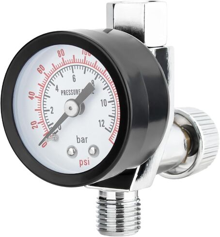 Spray Gun Air Regulator, 1/4″ NPT Air Adjusting Valve Pressure Regulator with Gauge for Spray Paint Guns and Pneumatic Tools in Saudi Arabia