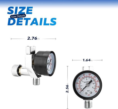 Spray Gun Air Regulator, 1/4″ NPT Air Adjusting Valve Pressure Regulator with Gauge for Spray Paint Guns and Pneumatic Tools in Saudi Arabia