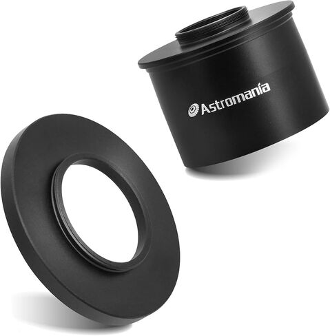Astromania C Mount to 2" Video Camera Barrel Adapter Telescope Astrophotography - Bundle with - T2 to C-Mount Telescope Adapter in Saudi Arabia