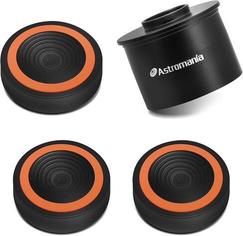 Astromania C Mount to 2" Video Camera Barrel Adapter Telescope Astrophotography - Bundle with - Anti-Vibration Pads in Saudi Arabia