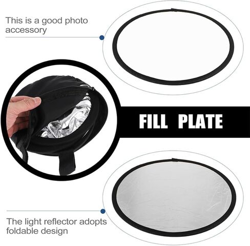 Homoyoyo Portable Photography Light Bounce 2-in-1 Collapsible Photo Panel with Metallic and Warm Sides for Studio and Outdoor Photography Lighting in Saudi Arabia