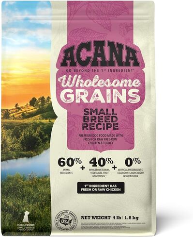 ACANA Wholesome Grains Dry Dog Food Sea to Stream Saltwater Fish Recipe 4lb Bag in Kuwait