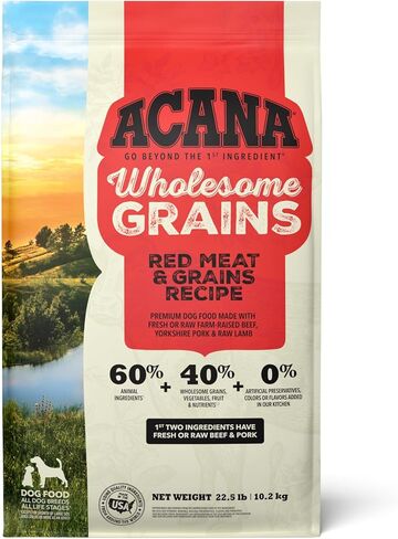 ACANA Wholesome Grains Dry Dog Food Sea to Stream Saltwater Fish Recipe 4lb Bag in Kuwait