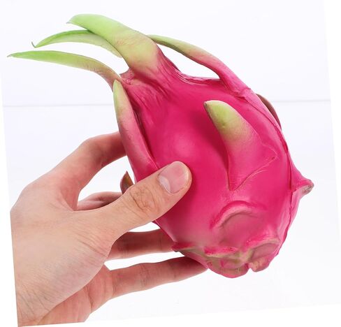 Zerodeko محاكاة نموذج Pitaya زخرفة فاكهة التنين وهمية واقعية لديكور المنزل التصوير الدعائم نموذج الفاكهة الديكور تصميم خفيف الوزن in Kuwait