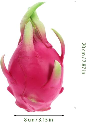 Zerodeko محاكاة نموذج Pitaya زخرفة فاكهة التنين وهمية واقعية لديكور المنزل التصوير الدعائم نموذج الفاكهة الديكور تصميم خفيف الوزن in Kuwait