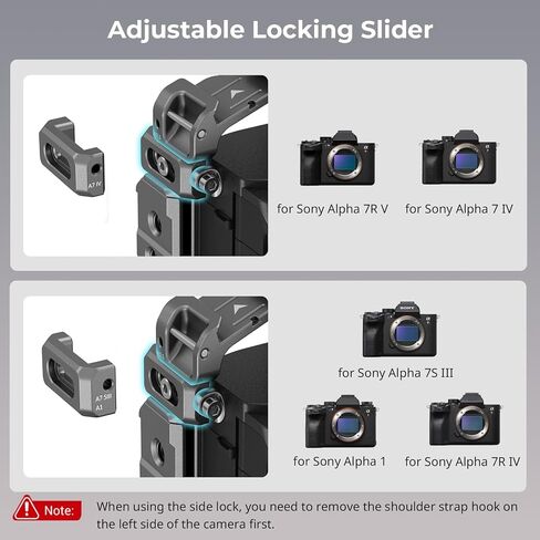 SmallRig A7R V/A7 IV/A7S III/A7R IV/A1 قفص + مقبض جانبي in Saudi Arabia