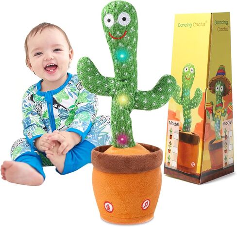 MIAODAM Dancing Giraffe Singing 10 Children's Song, Stuffed Baby Toy Repeats What You Say, Colorful Glowing Giraffe Plush Interactive Toys in Kuwait