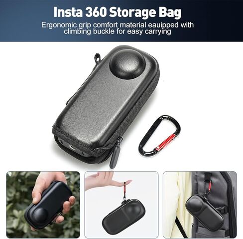 مجموعة ملحقات JFX 9 في 1 لجهاز Insta360 X5، بما في ذلك فيلم حماية العدسة الفاخر Insta360 X5، وواقي شاشة من الزجاج المقسى، وحافظة من السيليكون، ومجموعة حامل سطح المكتب وحقيبة حمل in Kuwait