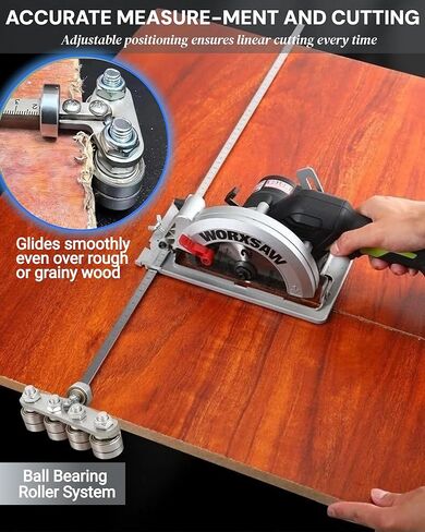 20 Inch Stainless Steel Circular Saw Guide Rail & Positioning Calipers – Adjustable Cutting Guide for Precise Wood Cutting, Furniture Making with Hand or Skill Circular Saws in Saudi Arabia