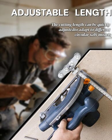 20 Inch Stainless Steel Circular Saw Guide Rail & Positioning Calipers – Adjustable Cutting Guide for Precise Wood Cutting, Furniture Making with Hand or Skill Circular Saws in Saudi Arabia