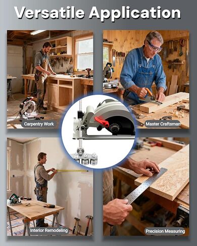 20 Inch Stainless Steel Circular Saw Guide Rail & Positioning Calipers – Adjustable Cutting Guide for Precise Wood Cutting, Furniture Making with Hand or Skill Circular Saws in Saudi Arabia