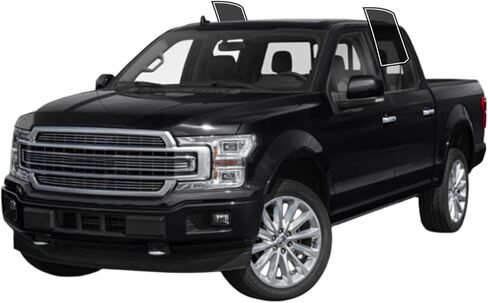 Precut Windows Tint Film All Sides Sun Sun Flocking Protection Privacy Anti Shatter Glass 2 Ply Film 25 ٪ Tint Shade Kit for Ford F150 Crew Cab 2015-2020 in Saudi Arabia