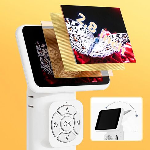 مجهر رقمي LCD من Marhynchus، مكبر USB محمول بشاشة 2.8 بوصة IPS مع 8 مصابيح LED وفيديو 1080 بكسل، لمشاريع اللحام للبالغين والأطفال ومراقبة الطبيعة in Saudi Arabia