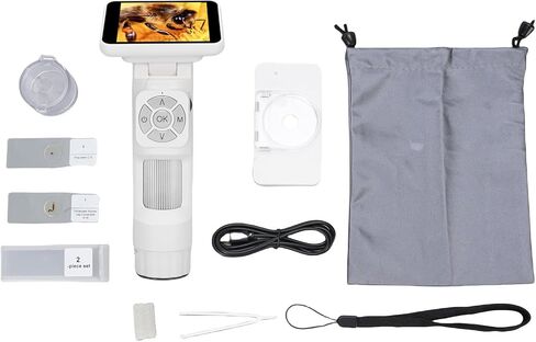 مجهر رقمي LCD من Marhynchus، مكبر USB محمول بشاشة 2.8 بوصة IPS مع 8 مصابيح LED وفيديو 1080 بكسل، لمشاريع اللحام للبالغين والأطفال ومراقبة الطبيعة in Saudi Arabia
