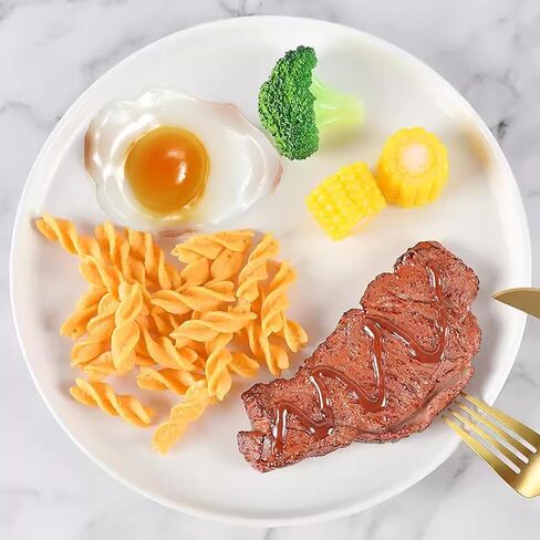 4PCS Funny Lifelike Fried Eggs Artificial Resin Fried Eggs Models Realistic Food Photography Props for Home Party Halloween Decoration and Market Food Sample Display in Saudi Arabia