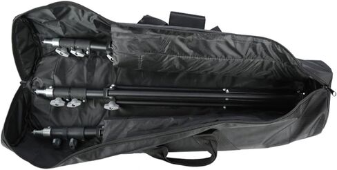 Kisangel Tripod Carrying Bag Portable Photography Tool Bag with Thickened Oxford Cloth, 120cm Length and 18cm Diameter, Shoulder Strap for Travel Camera Equipment Storage, Black in Saudi Arabia