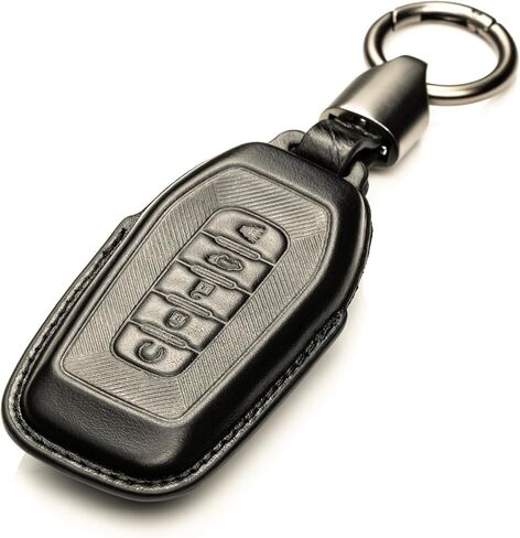 Vitodeco Superior 3D Luxury Leather Key Fob Cover Case Protector Compatible with Infiniti QX80, QX60 (2025-2026 Models) - 5 Buttons, Red in Saudi Arabia