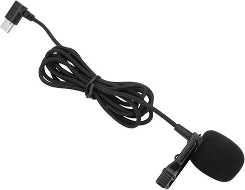 Tbest TypeC Interface Microphone High Sensitivity Noise Cancelling On for SJ8 SJ9 SJ10 Action Camera Black 55.1in in Saudi Arabia