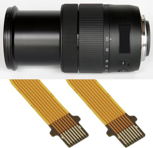 2pcs 17-85mm f/4-5.6 Lens Aperture Flex Ribbon Replacement Cable Compatible with Canon EF-S in Saudi Arabia