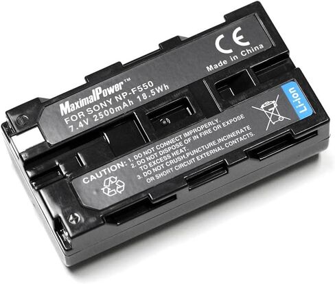 بطارية بديلة بقدرة 2500 مللي أمبير في الساعة لجهاز Sony NP F970، F750، F770، F960، F550، F530، F330، F570، CCD-SC55، TR516، TR716، TR818، TR910، TR917، CCD-RV100 (عبوة واحدة) in Saudi Arabia