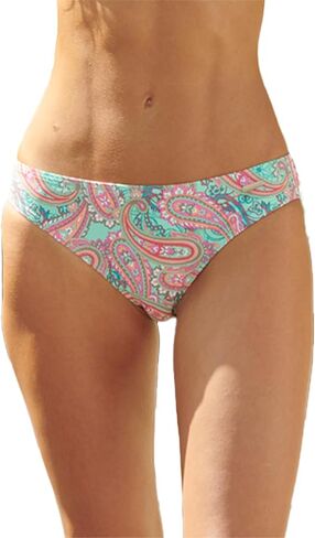 Lascana Women's Paisley Print Classic Bikini Bottom in Saudi Arabia