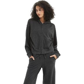 PACIBE Womens Zip Up Hoodies Long Sleeve Lightweight Hodded Sweatshirt Casual Jackets with Pockets