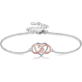 Creative Animal Bracelet Sterling Silver Lightning Bolt/Sea Turtle/Dachshund/Chihuahua Bracelet Dachshund Jewelry Chihuahua Gifts for Women
