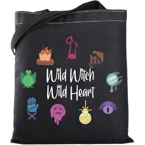 WSNANG The Owl House Inspired Gift Wild Witch Wild Heart Tote Bag Hexside School of Magic and Demonic The Owl House Coven Bag