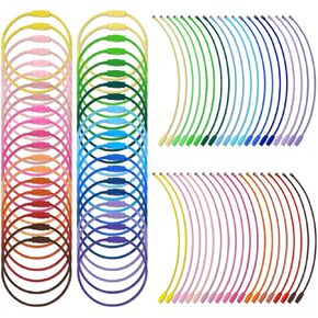 80 Pcs Wire Keychain Cable Steel Wire Key Ring 20 Colors of 5.9 Inches Stainless Steel Key Ring Loop Holder for Hanging Luggage Tags, Keys and ID Tag Storage