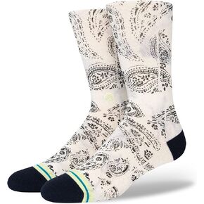Stance Paizley Crew Socks, Vintage White