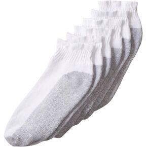 Fruit Of The Loom Men's 6 Pack Cushion Ankle Crew Socks
