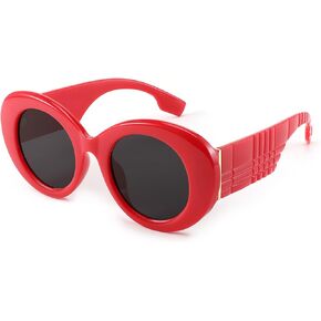 FEISEDY Sunglasses Women Fashion Luxury Oversized Oval Round Thick Frame Sunglasses Lady Shades Sun Glasses B0014