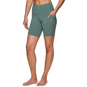 RBX Activewear Women's 7" Ultra Hold Bike Short with Pockets, High Waist Squat Proof Biker Workout Shorts for Running, Yoga