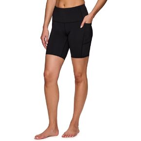 RBX Activewear Women's 7" Ultra Hold Bike Short with Pockets, High Waist Squat Proof Biker Workout Shorts for Running, Yoga