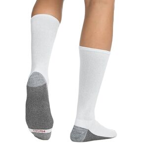 ComfortBlend Max Cushion Crew Sock (MC10/6) White, 6-12