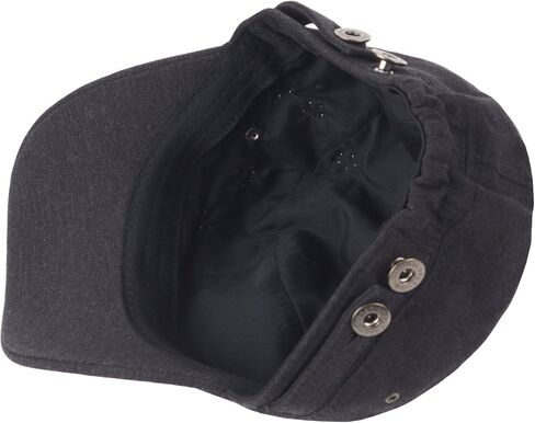 RaOn A173 Skull Devil Star Metal Stud Fashion Punk Club Army Cap Cadet Military Hat in Saudi Arabia