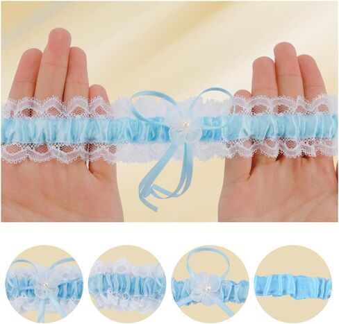 Garters for Bride 2 Pieces, Wedding Garter, Wedding Garter Set for Bride, Bridal Garter,Bride Elastic Garter,Lace Garter in Saudi Arabia