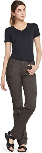 سروال CQR النسائي للمشي لمسافات طويلة قابل للتحويل، خفيف الوزن قابل للتمدد وسريع الجفاف، سروال سفاري للرحلات الخارجية in Kuwait