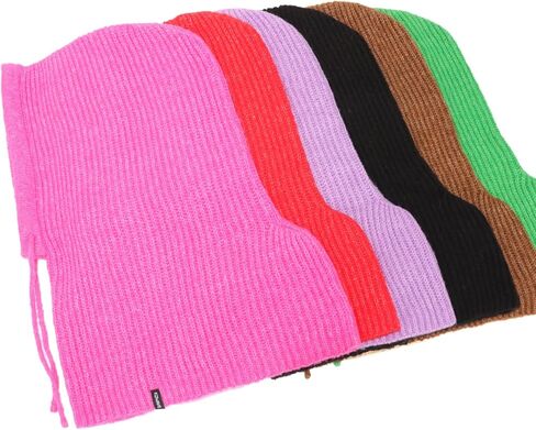 KDWAVE الشتاء قبعات منسوجة الدافئة مقنعين وشاح قبعة يندبروف مقنعين وشاح قبعة لينة بالاكلافا للبالغين الرجال النساء in Kuwait