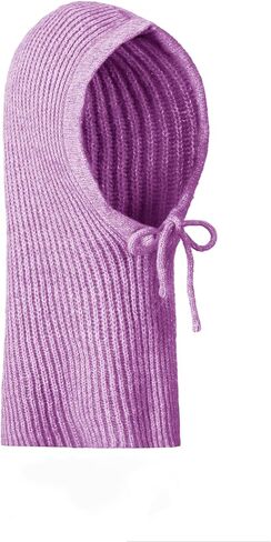 KDWAVE الشتاء قبعات منسوجة الدافئة مقنعين وشاح قبعة يندبروف مقنعين وشاح قبعة لينة بالاكلافا للبالغين الرجال النساء in Kuwait