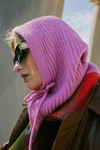 KDWAVE الشتاء قبعات منسوجة الدافئة مقنعين وشاح قبعة يندبروف مقنعين وشاح قبعة لينة بالاكلافا للبالغين الرجال النساء in Kuwait