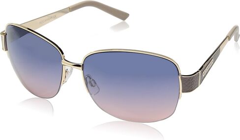 نظارات شمسية مستطيلة واقية من الأشعة فوق البنفسجية 400 من Rocawear R578 Mod Metal. هدايا للنساء مع الذوق، 64 ملم in Saudi Arabia