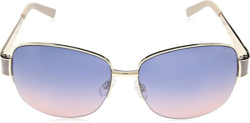 نظارات شمسية مستطيلة واقية من الأشعة فوق البنفسجية 400 من Rocawear R578 Mod Metal. هدايا للنساء مع الذوق، 64 ملم in Saudi Arabia
