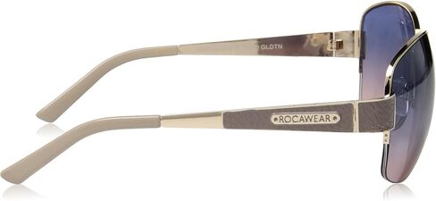 نظارات شمسية مستطيلة واقية من الأشعة فوق البنفسجية 400 من Rocawear R578 Mod Metal. هدايا للنساء مع الذوق، 64 ملم in Saudi Arabia