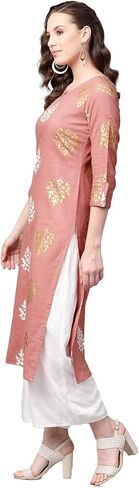 كورتا نسائية من القطن المطبوع من Vaamsi Ahika (VCK1318_Pink) in Kuwait