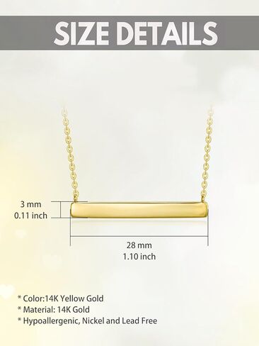 Real 14k Soild Gold Opal Bar Choker Pendant Necklaces for Women Girls Jewelry Anniversary Valentine Birthday Gifts in Saudi Arabia