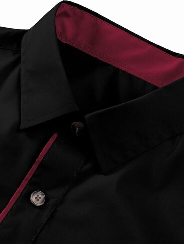 JMIERR Men's Casual Dress Shirt Button Down Long Sleeve Shirts Stretch Buiness Cotton Slim-Fit Shirts in Saudi Arabia